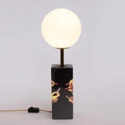 Seletti Toiletpaper Home Black Lipsticks Bordlampe Hvid/Multifarvet