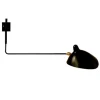 Serge Mouille Applique 1 Váglampe Sort & Messing Lige