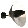 Serge Mouille Applique Saturne 1 Váglampe Sort & Messing