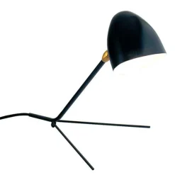 Serge Mouille Cocotte Bordlampe Sort & Messing