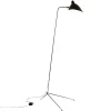 Serge Mouille Lampadaire 1 Droit Gulvlampe Sort & Messing