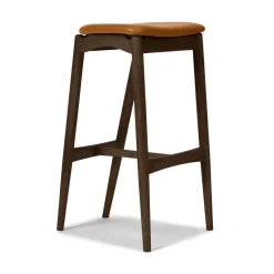 Sibast Furniture No 7 Barstol 65 Uden Ryg Mørk Olieret Eg/Cognac