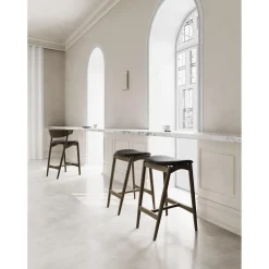 Sibast Furniture No 7 Barstol 65 Uden Ryg Olieret Eg/Solid Sort