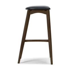 Sibast Furniture No 7 Barstol 65 Uden Ryg Mørk Olieret Eg/Solid Sort