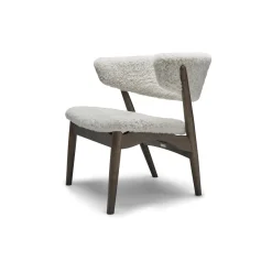 Sibast Furniture No 7 Lánestol Fuldpolstret Mørkolieret Egetrá og Sheepskin Short Moonlight