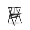 Sibast Furniture No 8 Spisebordsstol Sort Egetrá og Sort Láder