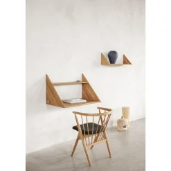 Sibast Furniture No 8 Spisebordsstol Hvidolieret Egetrá og Lys Grå Láder