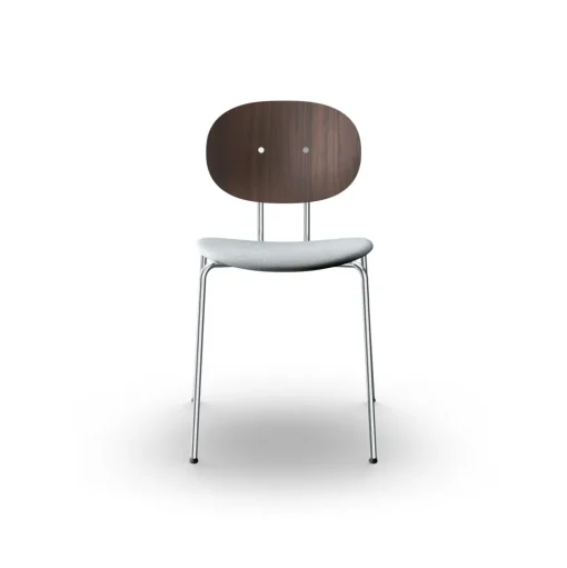 Sibast Furniture Piet Hein Spisebordsstol Krom Valnød og Remix 123