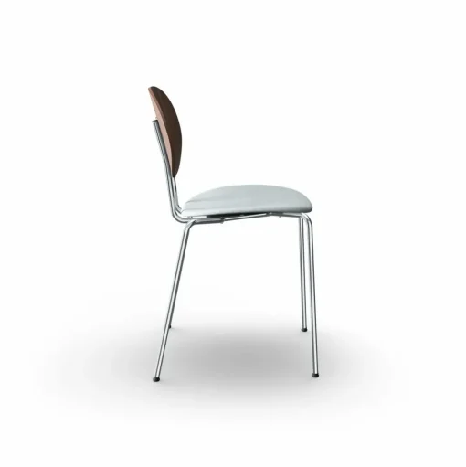 Sibast Furniture Piet Hein Spisebordsstol Krom Valnød og Remix 123