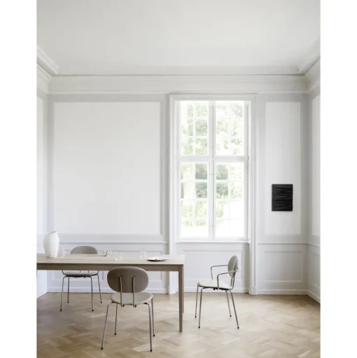Sibast Furniture Piet Hein Spisebordsstol Krom med Armlán Cognac Láder