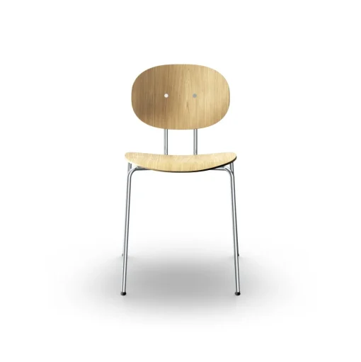 Sibast Furniture Piet Hein Spisebordsstol Krom Egetrá