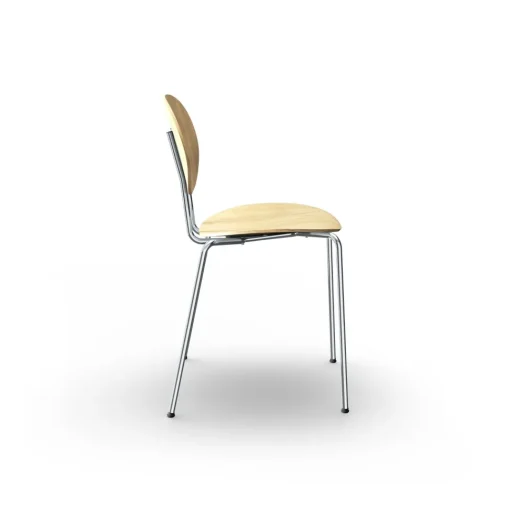 Sibast Furniture Piet Hein Spisebordsstol Krom Egetrá