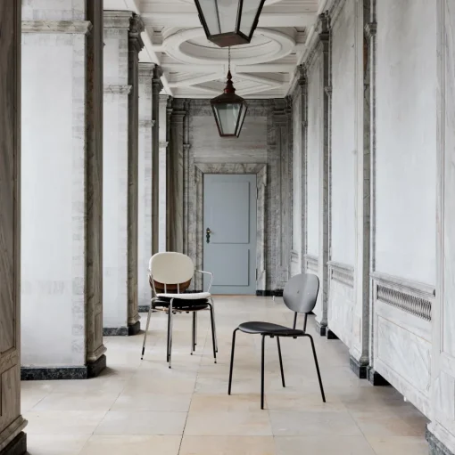 Sibast Furniture Piet Hein Spisebordsstol Krom med Armlán Remix 123
