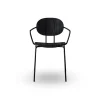 Sibast Furniture Piet Hein Spisebordsstol Sort med Armlán Sort Egetrá