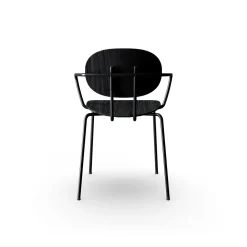 Sibast Furniture Piet Hein Spisebordsstol Sort med Armlán Sort Egetrá
