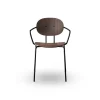 Sibast Furniture Piet Hein Spisebordsstol Sort med Armlán Valnød