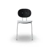 Sibast Furniture Piet Hein Spisebordsstol Krom Sort Egetrá og Remix 123