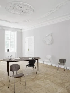 Sibast Furniture Piet Hein Spisebordsstol Sort/Cognac Láder