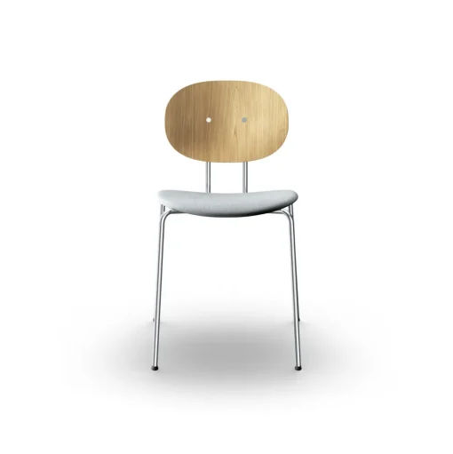 Sibast Furniture Piet Hein Spisebordsstol Krom Egetrá og Remix 123