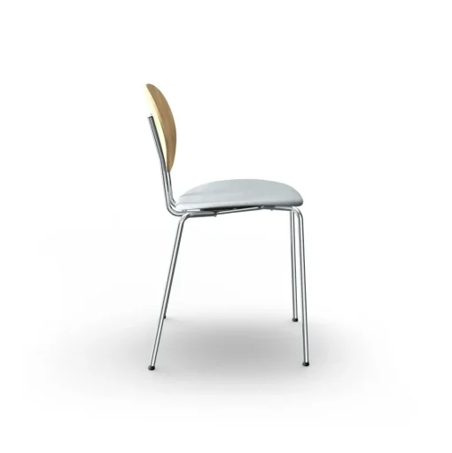 Sibast Furniture Piet Hein Spisebordsstol Krom Egetrá og Remix 123