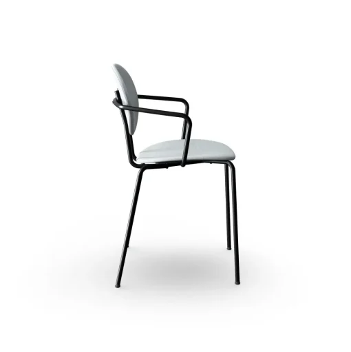 Sibast Furniture Piet Hein Spisebordsstol Sort med Armlán Remix 123