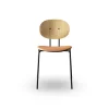 Sibast Furniture Piet Hein Spisebordsstol Sort I Egetrá og Cognac Láder