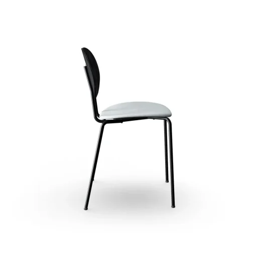 Sibast Furniture Piet Hein Spisebordsstol Sort I Sort Egetrá og Remix 123