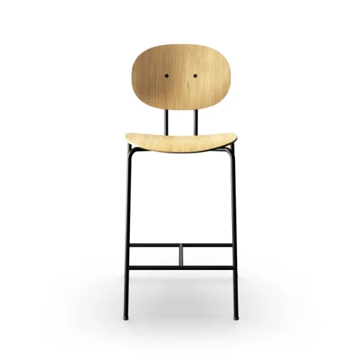 Sibast Furniture Piet Hein Barstol Sort I Egetrá