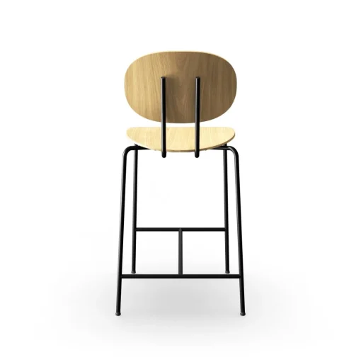 Sibast Furniture Piet Hein Barstol Sort I Egetrá
