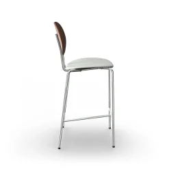 Sibast Furniture Piet Hein Barstol Krom Valnød og Remix 123