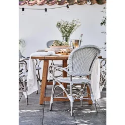 Sika-Design Isabell Exterior Caféstol med Armlán Taupe
