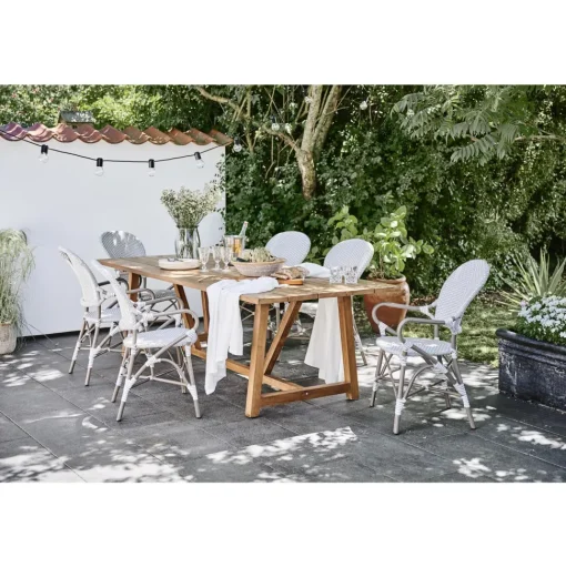Sika-Design Isabell Exterior Caféstol med Armlán Taupe