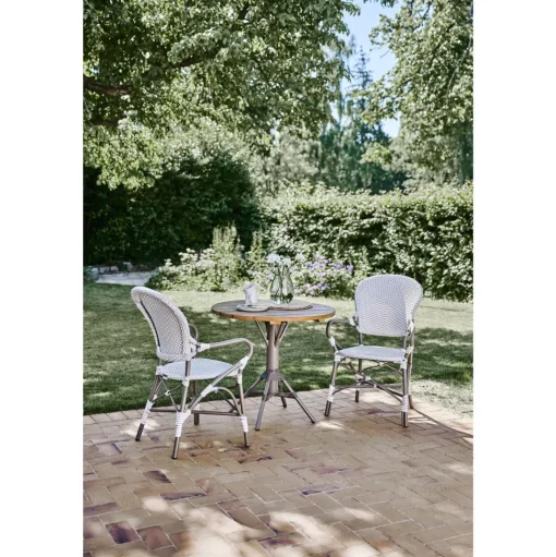 Sika-Design Isabell Exterior Caféstol med Armlán Taupe