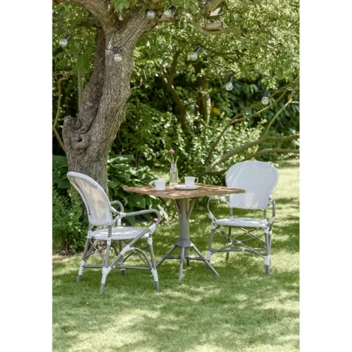 Sika-Design Isabell Exterior Caféstol med Armlán Taupe