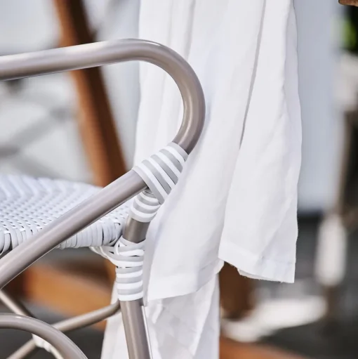 Sika-Design Isabell Exterior Caféstol med Armlán Taupe