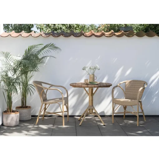 Sika-Design Madeleine Exterior Caféstol Natur/Almond