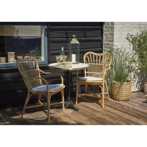 Sika-Design Margret Exterior Spisebordsstol Aluminium/Natur