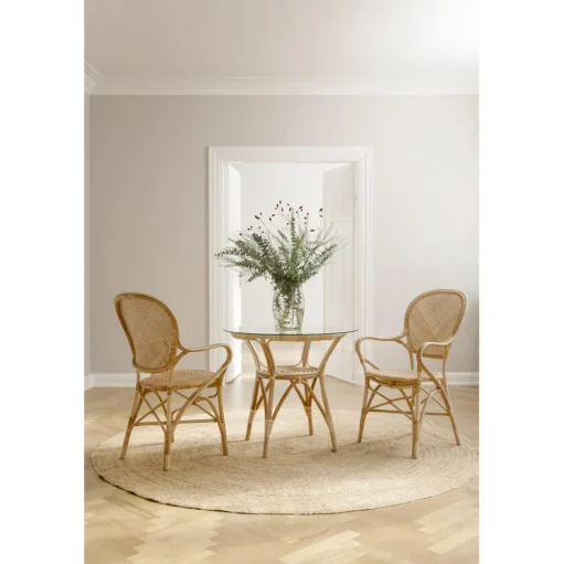 Sika-Design Rossini Spisebordsstol med Armlán Natur