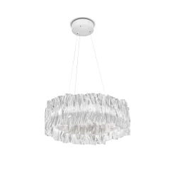 SLAMP Accordéon Pendel Transparent/Hvid