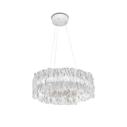 SLAMP Accordéon Pendel Transparent/Hvid