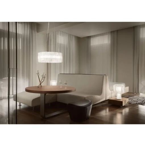 SLAMP Accordéon Pendel Transparent/Hvid