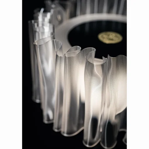 SLAMP Accordéon Transportabel Lampe Transparent/Hvid