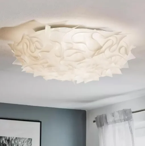 SLAMP Clizia Vág/Loftlampe Stor Hvid