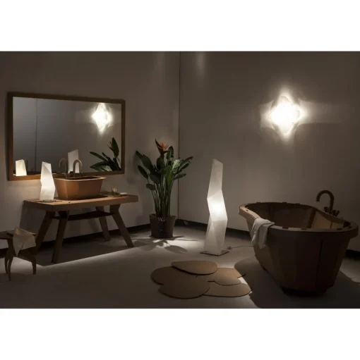 SLAMP Diamond Gulvlampe Stor Hvid