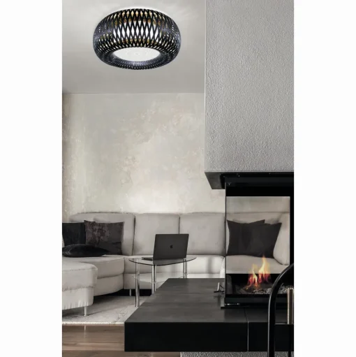 SLAMP Kalatos Loftlampe Sort/Guld