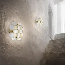 SLAMP Mida Váglampe Hvid/Sølv