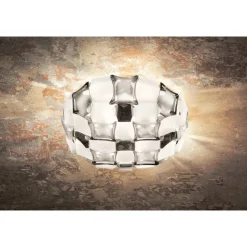 SLAMP Mida Vág/Loftlampe Medium Hvid/sølv