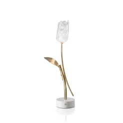 SLAMP Tulip Transportabel Lampe Transparent/Hvid Base