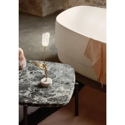 SLAMP Tulip Transportabel Lampe Transparent/Hvid Base