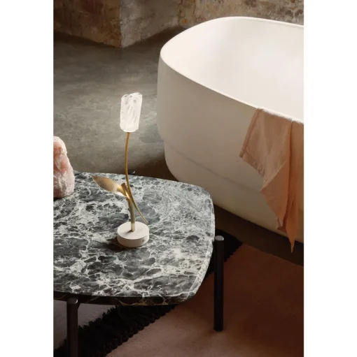 SLAMP Tulip Transportabel Lampe Transparent/Hvid Base